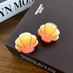 Shell Shape Милый акриловый зажим для когтей, универсальный аксессуар для волос для женщин, формы раковины, 28x28 мм
