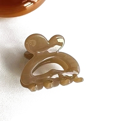 Светло-коричневый Заколки-когти из ацетата пропионата целлюлозы, аксессуары для волос для женщин и девочек, загар, 30 мм