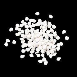 Белый Ручной полимерной глины кабошонов, кунжут, белые, 2.5x1.5x0.5 мм, Около 90900 шт / 500 г