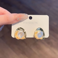 Другие Женские серьги с искусственным жемчугом, с 925 стерлинговым серебром, 24x10 мм