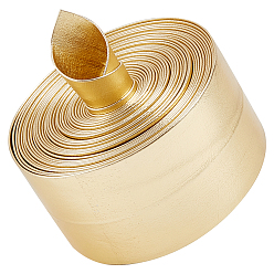 Золотистый 5 m плоский шнур из искусственной кожи, для декора подушек, золотые, 40x1 мм, около 5.47 ярдов (5 м) / рулон