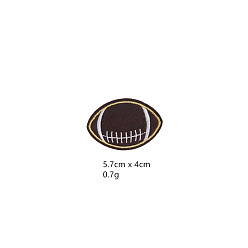 Rugby Компьютерная вышивка спортивная тематика ткань утюгом / пришивание патчей, аксессуары для костюма, регби, 40x57 мм