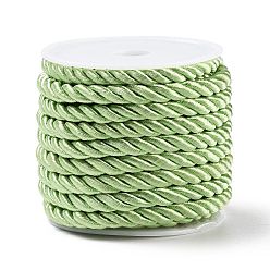 Светло-зеленый Полиэфирного корда, витой шнур, светло-зеленый, 5 мм, около 4.37 ярдов (4 м) / рулон