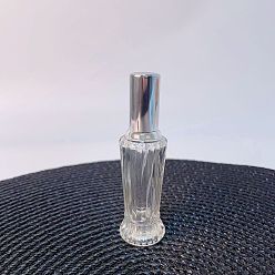 Gray Refillable Glass Spray Empty Bottles, with Fine Mist Sprayer & Dust Cap, for Perfume, Essential Oil, Gray, 2.7x9.7cm, Capacity: 10ml(0.34fl. oz)