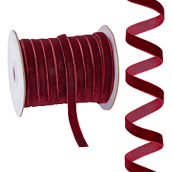Темно-Красный Лента из шинлона, аксессуары для одежды, темно-красный, 3/8 дюйм (10 мм), около 50.00 ярдов (45.72 м) / рулон