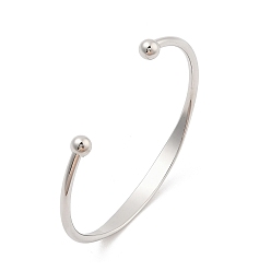 Нержавеющая Сталь Цвет 304 женские браслеты-манжеты из нержавеющей стали, цвет нержавеющей стали, внутренний диаметр: 2-3/8 дюйм (6.1 см)