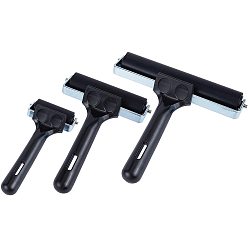 Черный Резиновый ролик Брайера, для аппликатора краски кисть, инструмент для рисования маслом, чёрные, 147x168 мм / 148x118 мм / 148x77.5 мм, 3 шт / комплект