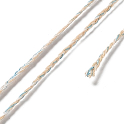 Фора 20м плетеный шнур из полихлопка, плоский, для изготовления ювелирных изделий DIY, оранжевые, 2x0.7 мм, около 21.87 ярдов (20 м) / рулон