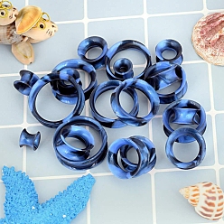 Васильковый 10 пары силиконовых ушных вкладышей, колонка, ушные тоннели, васильковый, 6~25 мм