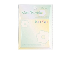 Цветок 40 листы с милыми стикерами для блокнота, наклейки с наклейками, для офисного школьного чтения, квадратный, цветок, 80x80 мм