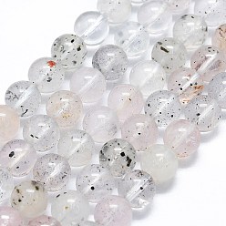 Лепидолит Натуральные лепидолитовые бусины, круглые, 8.5 мм, отверстие : 0.8 мм, около 48~49 шт / нитка, 15.75''~15.83'' (40~40.2 см)