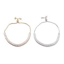 (52) Непрозрачная лаванда Классический теннисный браслет из кубического циркония для женщин, сверкающие браслеты-слайдеры с латунной фурнитурой, долговечный, без свинца и без кадмия, разноцветные, внутренний диаметр: 1-3/8~3-1/8 дюйм (3.5~8 см)