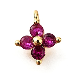 Настоящее золото 18K Латунные микро проложить кубического циркония подвески, без кадмия, без никеля и без свинца, , реальный 18 k позолоченный, 9.5~10x7.5~8x3 мм, отверстие : 1.2 мм