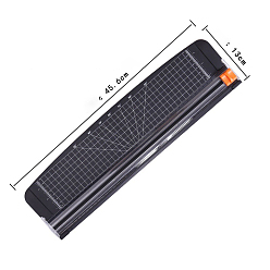 Черный Пластиковый резак для бумаги mini a3, для скрапбукинга и поделок из бумаги, прямоугольные, чёрные, 36x9.5x2.3 см