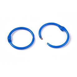 Dodger Blue Loose Leaf Book Binder Hinged Rings, Dodger Blue, 31mm
