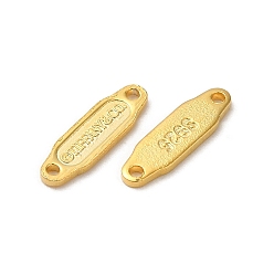 Golden 925 Sterling Silver Links, Chain Tabs, with 925 Stamp, Golden, 8.5x2.5x0.5mm, Hole: 0.7mm