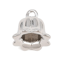 Платина Латунные подвески, , платина, 9.5x9.5 мм, отверстие : 1.4 мм