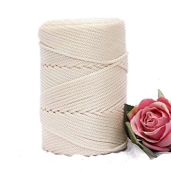 Античный Белый Пряжа из ткани чинлон, для ручного вязания толстой нити, пряжа для вязания крючком, старинный белый, 4~5 мм