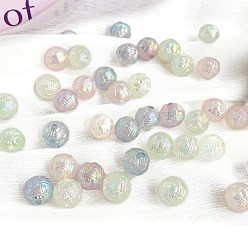 Mixed Color Opaque Acrylic Beads, Round, Mixed Color, 15.1x15.3x15mm, Hole: 3mm