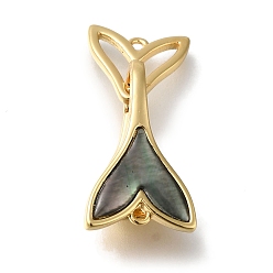 Настоящее золото 18K Латунь, с раскладывающимися застежками-ракушками, без кадмия, без никеля и без свинца, рыбий хвост, реальный 18 k позолоченный, 30 мм
