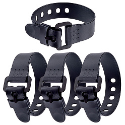 Черный Резиновые ремни для хранения, чёрные, 334x25x2.5 мм