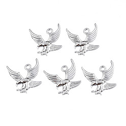 Stainless Steel Color Non-Tarnish 304 Stainless Steel Pendants, Eagle, Stainless Steel Color, 35.5x30x3mm, Hole: 3.5mm