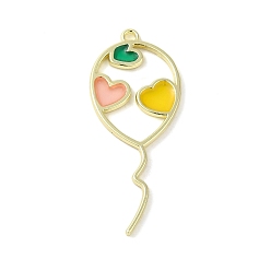  баллон Подвески из цинкового сплава, с эмалью, золотые,  баллон, 39x16x2 мм, отверстие : 1.2 мм