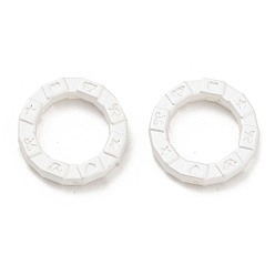 Matte silberne Farbe Matte Legierungsperlen, Runde, matte silberne Farbe, 20x4 mm, Bohrung: 1.6 mm