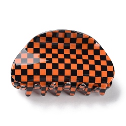 Tartan Хэллоуин заколки для волос из ПВХ с когтями, с железной фурнитурой, аксессуары для волос для женщин девушки густые волосы, шотландка, 45x85x43 мм