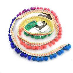 Кокосово-Коричневый Лента с бахромой и кисточкой из полиэстера в этническом стиле, для одежды, украшение занавеса, кокосового коричневый, 1-3/8 дюйм (35 мм)