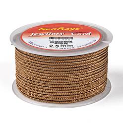 Верблюжий Плетеные нити нейлона, окрашенные, верблюжие, 2.5 мм, около 10.93 ярдов (10 м) / рулон