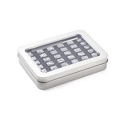 Платина Наборы инструментов для штамповки резьбы по коже из цинкового сплава, Пресс-пуансон в форме номера и начальной буквы для поделок, с алюминиевой коробкой, платина, 1~11.8x0.8~8.8x0.85~2.2 см, отверстие : 4.7 мм