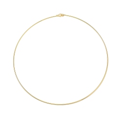 Настоящее золото 18K 304 из нержавеющей стали ожерелья чокеровщика, без свинца и без кадмия, реальный 18 k позолоченный, внутренний диаметр: 5.18 дюйм (13.15 см)