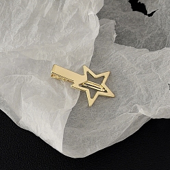 Золотой Металлические заколки для волос из кожи аллигатора, золотые, 55 мм