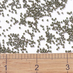 (DB0657) Dyed Opaque Olive Drab MIYUKI Delica Beads, Cylinder, Japanese Seed Beads, 11/0, (DB0657) Dyed Opaque Olive Drab, 1.3x1.6mm, Hole: 0.8mm, about 2000pcs/bottle, 10g/bottle