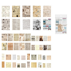 Letter 100шт ретро бумага для вырезок, Коллаж творческий журнал украшения фоновые листы, буквы, 70~130x30~90 мм, 100 шт / комплект