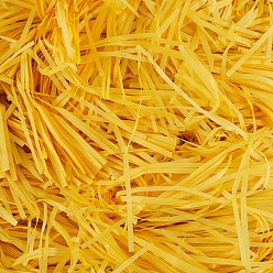 Золотистый Бумажный крошечный наполнитель, для упаковки подарков и наполнения пасхальной корзины, золотые, 2~3 мм, 100 г / мешок