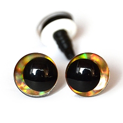 Золотистый Пластиковый безопасный глазок для корабля, для поделок куклы игрушки кукольные плюшевые животные изготовление, золотые, 25 мм