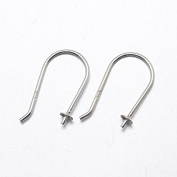 Silbern Silberfarbig 925 Sterling Silber Ohrring Haken Erkenntnisse, Silbern Silberfarbig, Fach: 3 mm, 18 mm, 20 Messgerät, Stift: 0.8 mm, über 47pairs / 20g