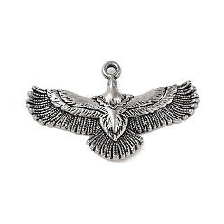 Античное Серебро Подвески из сплава в тибетском стиле , орел, античное серебро, 30.5x50x3.5 мм, отверстие : 2 мм
