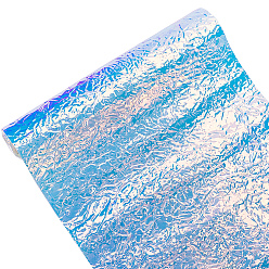 Разноцветный Лазерная кожаная ткань из ПВХ, для поделки своими руками сумки для одежды, красочный, 135x30x0.05 см