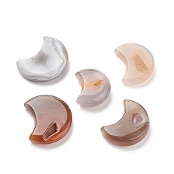 Натуральный Агат Кабошоны из натурального агата, луна, 46~58.5x36~50x11.5~16.5 мм