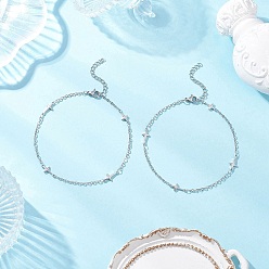 Нержавеющая Сталь Цвет 304 браслеты из нержавеющей стали, крестик, цвет нержавеющей стали, 8-7/8 дюйм (225 мм)