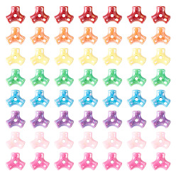 (52) Непрозрачная лаванда 130g непрозрачные акриловые бусины, треугольные, разноцветные, 9.5x10.5x5 мм, отверстие : 1.8 мм