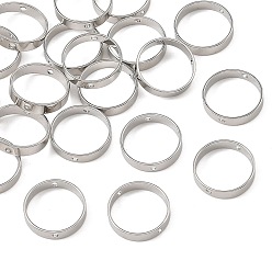 Platinum SHEGRACE Brass Bead Frame, Round, Cadmium Free & Lead Free & Nickel Free, Platinum, 12x2.5mm, Hole: 1mm, Inner Diameter: 11mm