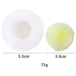 Цветок Пищевые силиконовые формы для свечей своими руками, для изготовления ароматических свечей, цветок, цветок, 55 мм