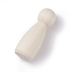 Navajo Blanco Juguetes infantiles de madera sin terminar, diy accesorios, marioneta, blanco navajo, 2.45x6.5 cm