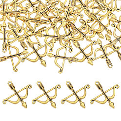 Античное Золото 100 шт. Подвески из сплава в тибетском стиле, стрелка, античное золото , 25x25 мм
