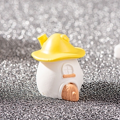 Золотистый Мини-модель из смолы на Хэллоуин, аксессуары для кукольного домика с микро-ландшафтом, притворяясь опорными украшениями, дом, золотые, 35x30 мм