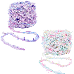 (52) Непрозрачная лаванда 2 рулоны 2 стили шерстяного шнура, разноцветные, 5~20 мм, 1 рулон / стиль